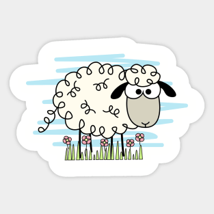 Funky Sheep Sticker